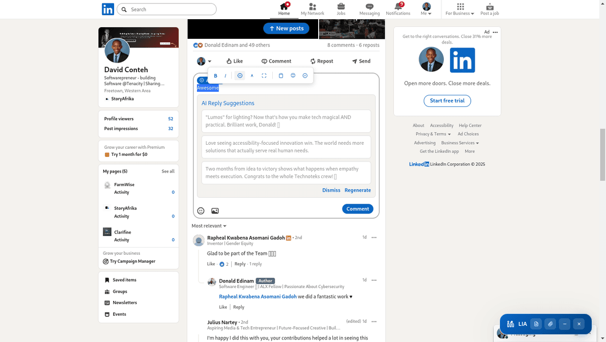 AI-Powered Comment Suggestions